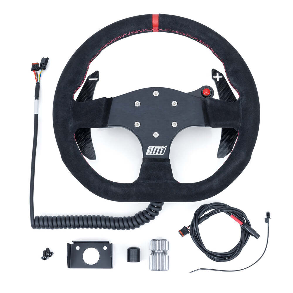 Evolution Can-Am Maverick R MOde Race Steering Wheel With PTT or Launch Control Buttons