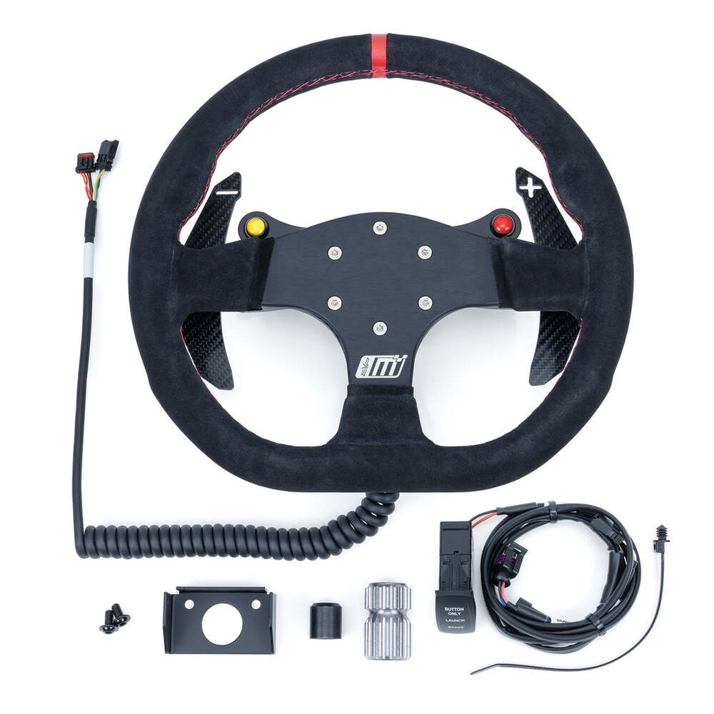 Evolution Can-Am Maverick R MOde Race Steering Wheel With PTT or Launch Control Buttons