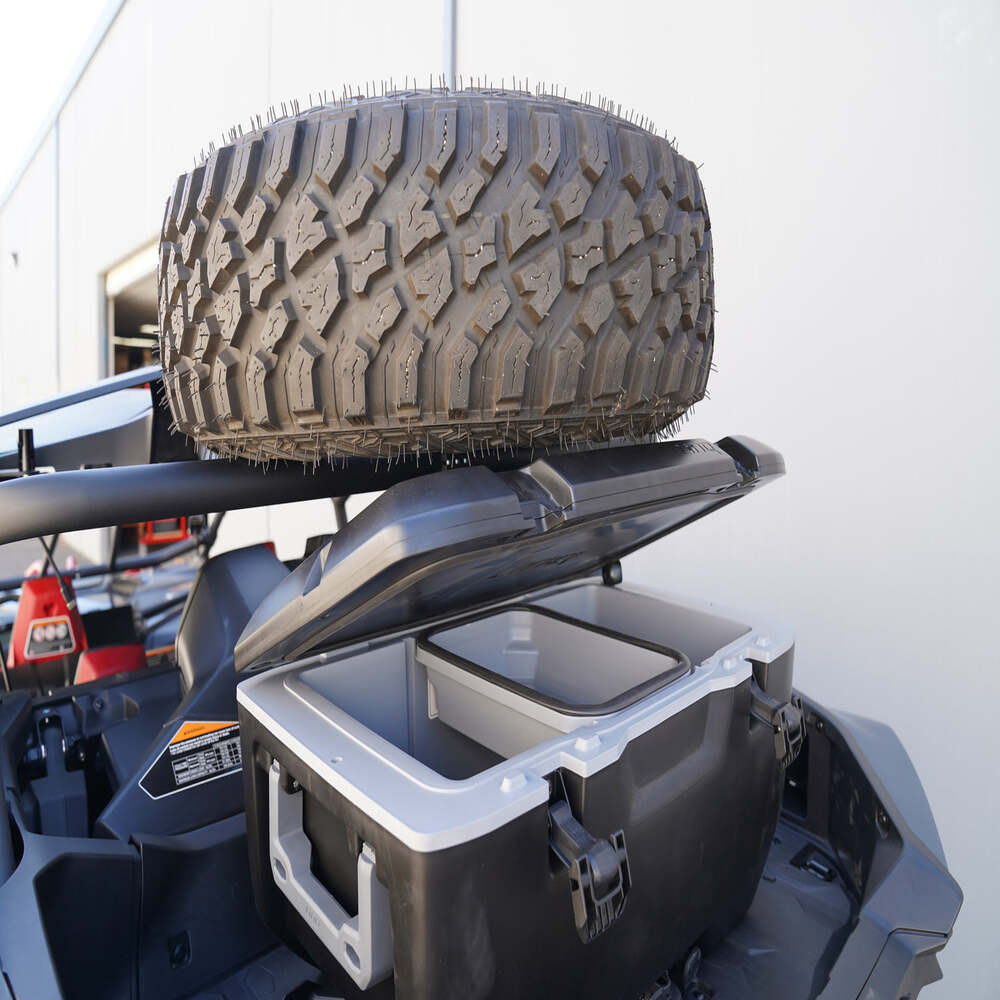 Factory UTV Can-Am Maverick R Max Above The Roof Dual Clamp Spare Tire Mount