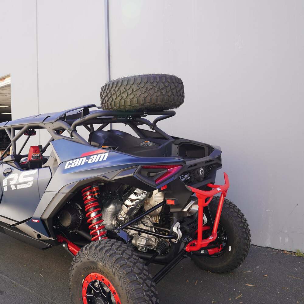 Factory UTV Can-Am Maverick R Max Above The Roof Dual Clamp Spare Tire Mount