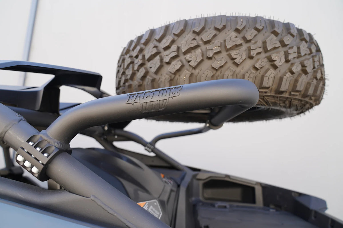 Factory UTV Can-Am Maverick R Mid-Height Dual Clamp Spare Tire Mount