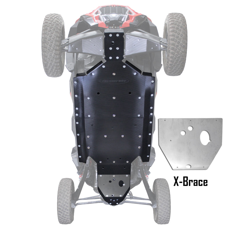 Factory UTV Polaris RZR XP 4 Turbo S UHMW Skid Plate