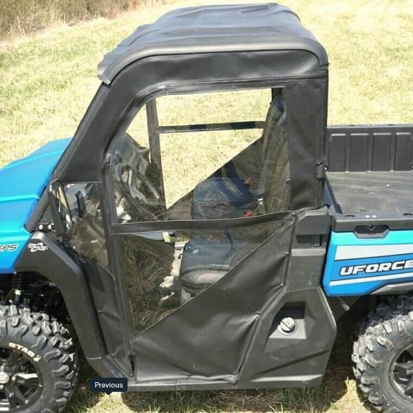 Falcon Ridge CF Moto UForce 1000 Soft Doors With Zipper