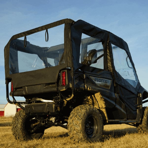 Falcon Ridge Honda Pioneer 1000-6 Soft Doors Middle and Rear Windows With Zipper