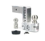 Weigh Safe 6in Drop Hitch w/Built-in Scale & 3in Shank (10K/21K GTWR) - Aluminum - WS6-3