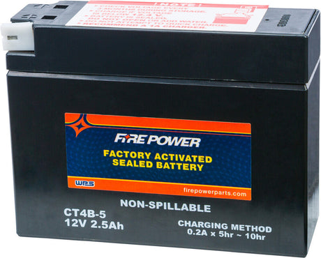 Fire Power Factory Activated Sealed Battery CT4B-5