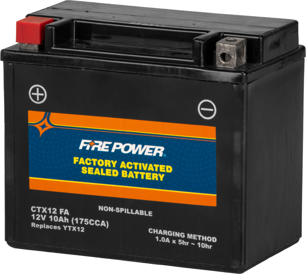 Fire Power Factory Activated Sealed Battery CTX12-BS
