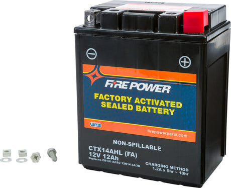 Fire Power Factory Activated Sealed Battery CTX14AHL-BS