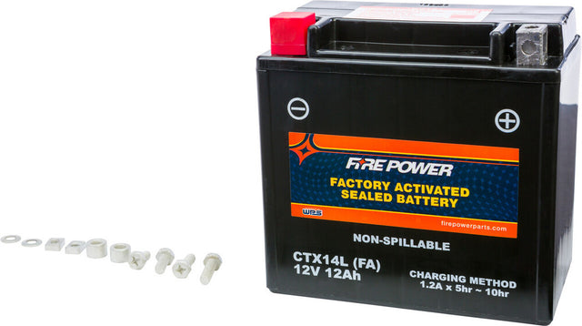 Fire Power Factory Activated Sealed Battery CTX14L-BS