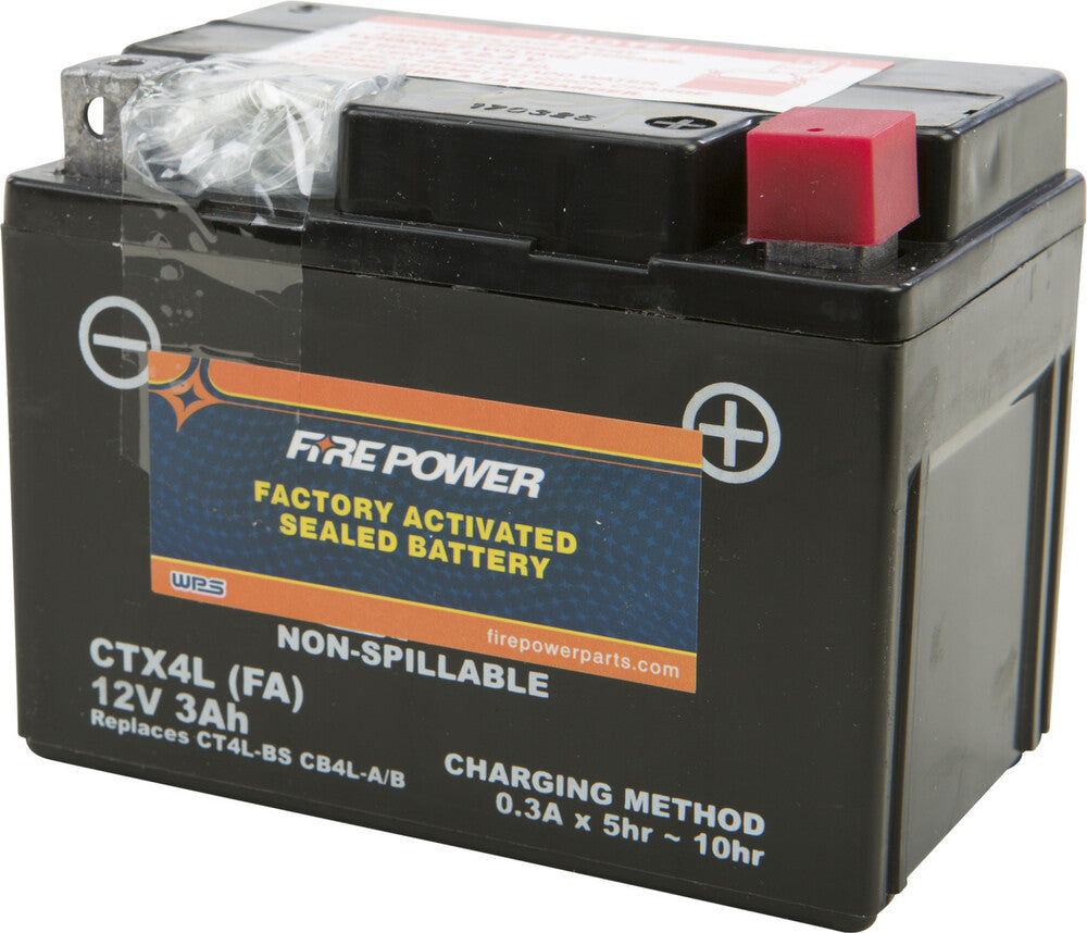 Fire Power Factory Activated Sealed Battery CTX4L-BS