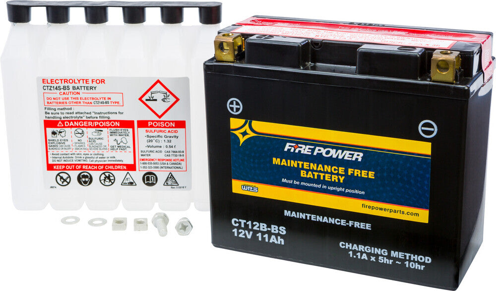 Fire Power Maintenance Free Sealed Battery CT12B-BS