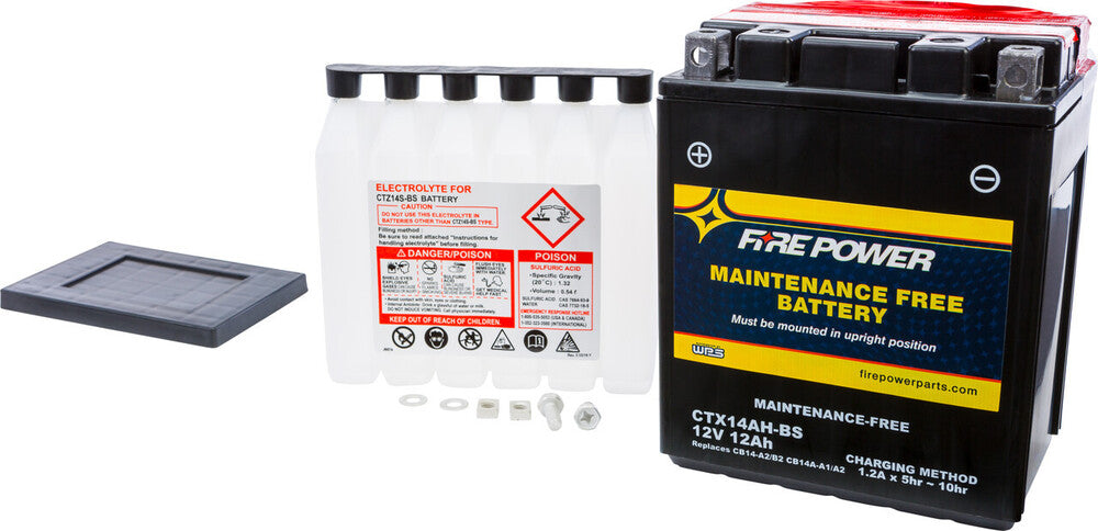 Fire Power Maintenance Free Sealed Battery CTX14AH-BS