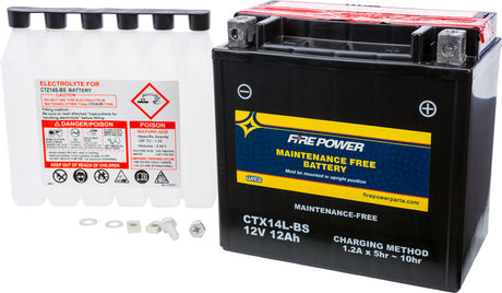 Fire Power Maintenance Free Sealed Battery CTX14L-BS