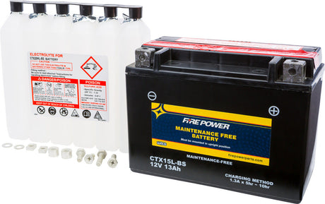 Fire Power Maintenance Free Sealed Battery CTX15L-BS