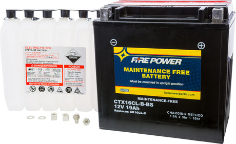 Fire Power Maintenance Free Sealed Battery CTX16CL-B-BS