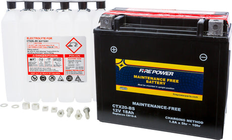Fire Power Maintenance Free Sealed Battery CTX20-BS