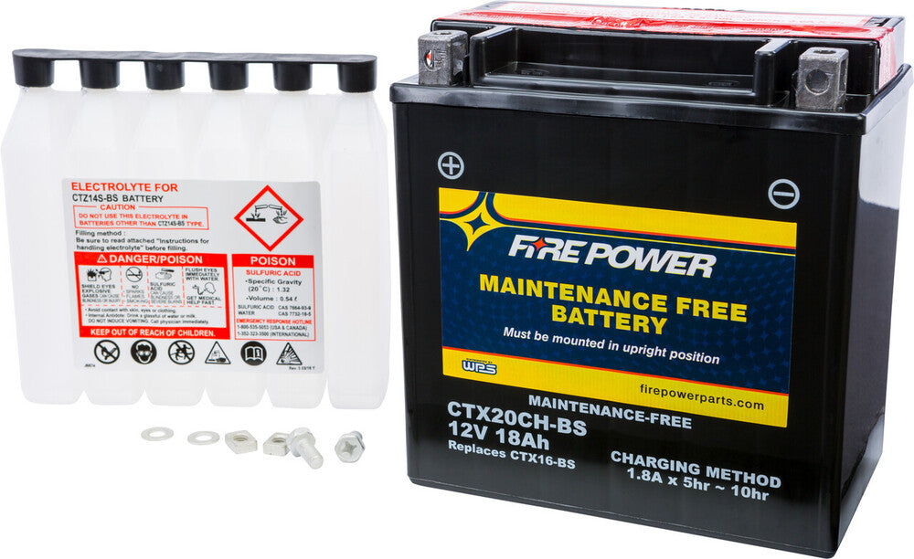 Fire Power Maintenance Free Sealed Battery CTX20CH-BS