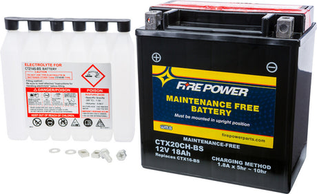Fire Power Maintenance Free Sealed Battery CTX20CH-BS