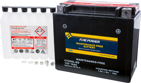 Fire Power Maintenance Free Sealed Battery CTX20L-BS