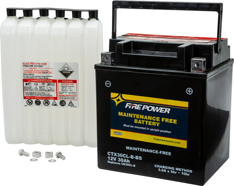 Fire Power Maintenance Free Sealed Battery CTX30CL-B-BS