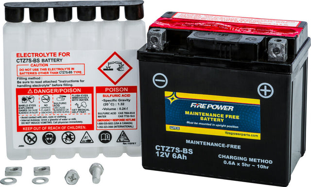 Fire Power Maintenance Free Sealed Battery CTZ7S-BS