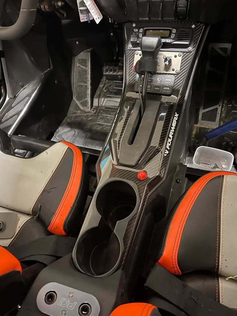 FourWerx '25+ Polaris RZR Pro XP / Pro S / Pro R Carbon Fiber Front Center Console