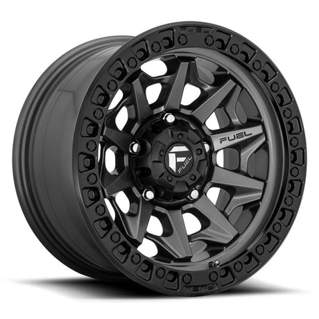 Fuel D716 Covert UTV Wheel - Matte Gunmetal with Black Ring