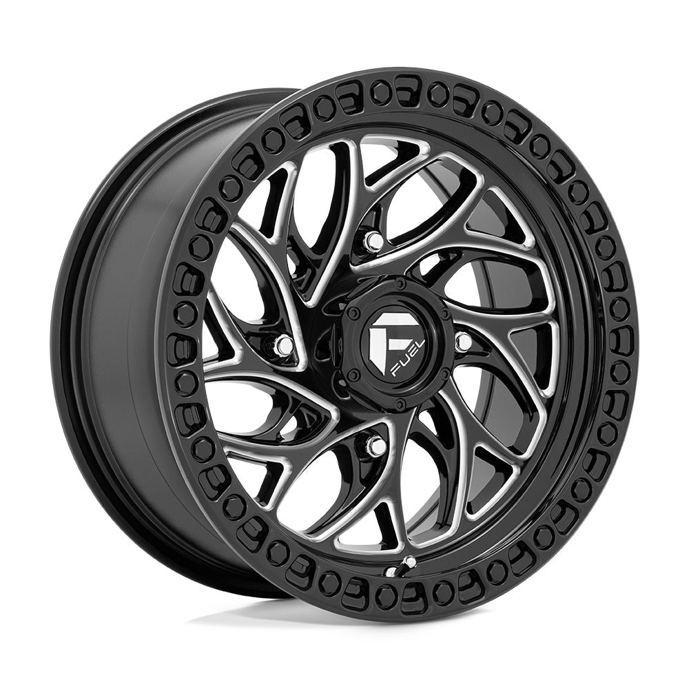 Fuel D741 Runner UTV Non-Beadlock Gloss Black Milled