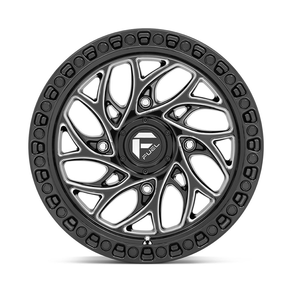 Fuel D741 Runner UTV Non-Beadlock Gloss Black Milled