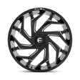 Fuel D753 Reaction UTV Wheel Gloss Black Milled