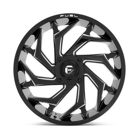 Fuel D753 Reaction UTV Wheel Gloss Black Milled