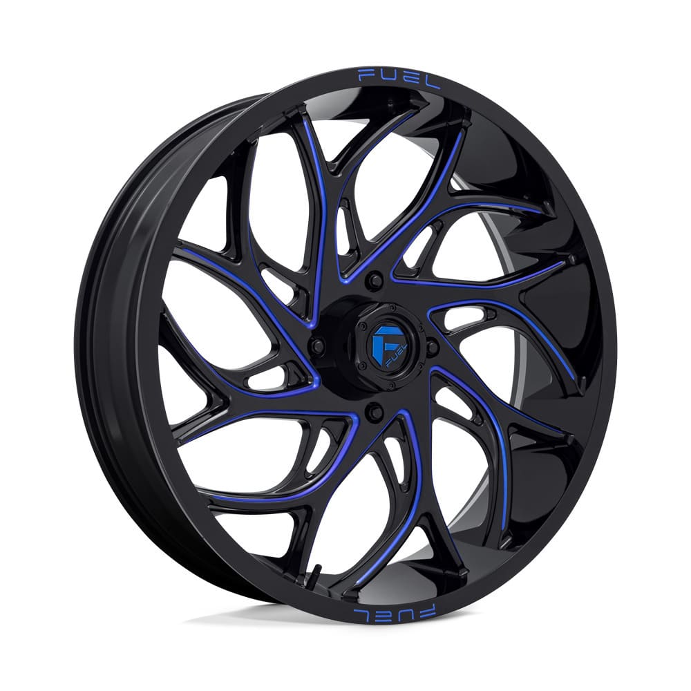Fuel D777 Runner UTV Non-Beadlock Gloss Black Milled Candy Blue