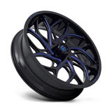 Fuel D777 Runner UTV Non-Beadlock Gloss Black Milled Candy Blue