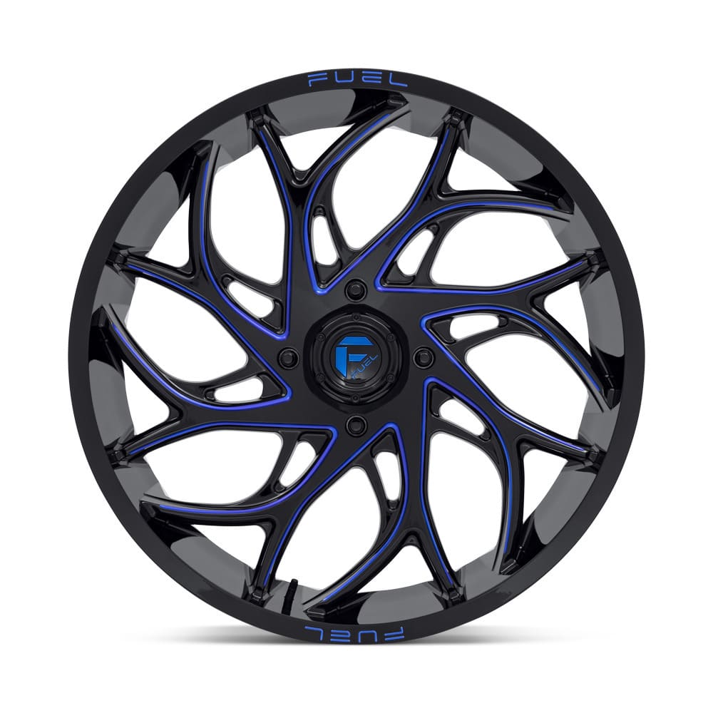 Fuel D777 Runner UTV Non-Beadlock Gloss Black Milled Candy Blue