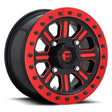 Fuel D911 Hardline Beadlock Wheel Gloss Black Red Tinted Clear