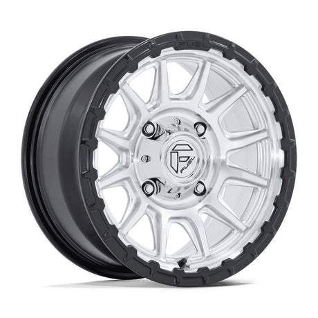 Fuel Piston UTV Wheels - Hyper Silver Mach-FC M-BLK Lip