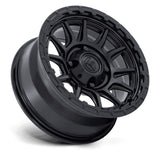 Fuel Piston UTV Wheels - Matte Black W/ Gloss Black Lip