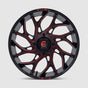 Fuel Runner D777 UTV Wheel - Gloss Black Milled Candy Red