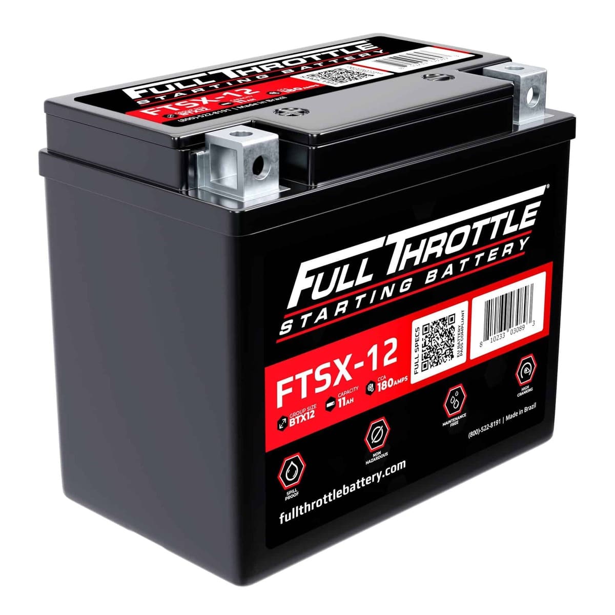 Full Throttle Starting Series High-Performance AGM Battery - FTSX-12