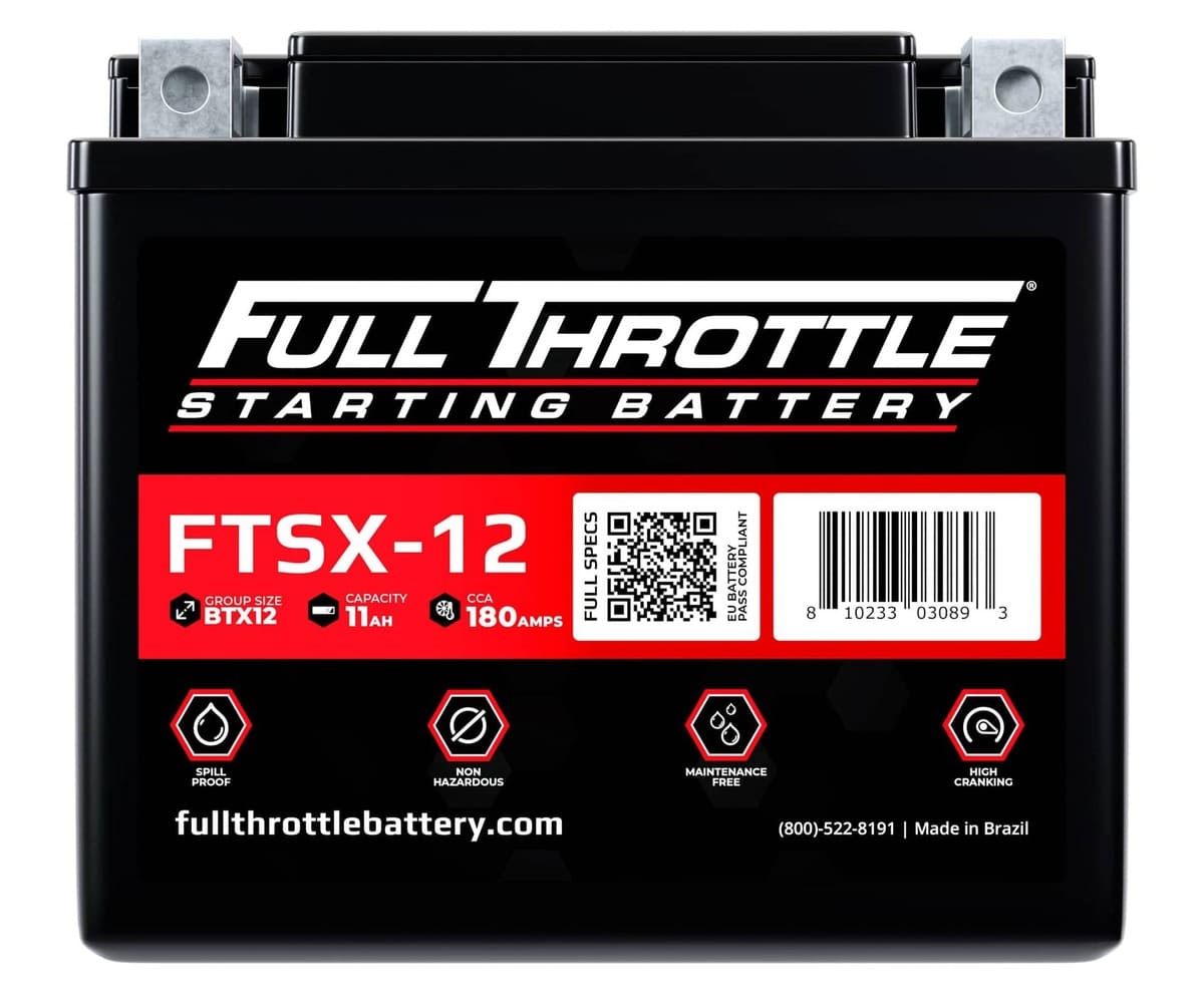 Full Throttle Starting Series High-Performance AGM Battery - FTSX-12