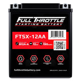 Full Throttle Starting Series High-Performance AGM Battery - FTSX-12AA