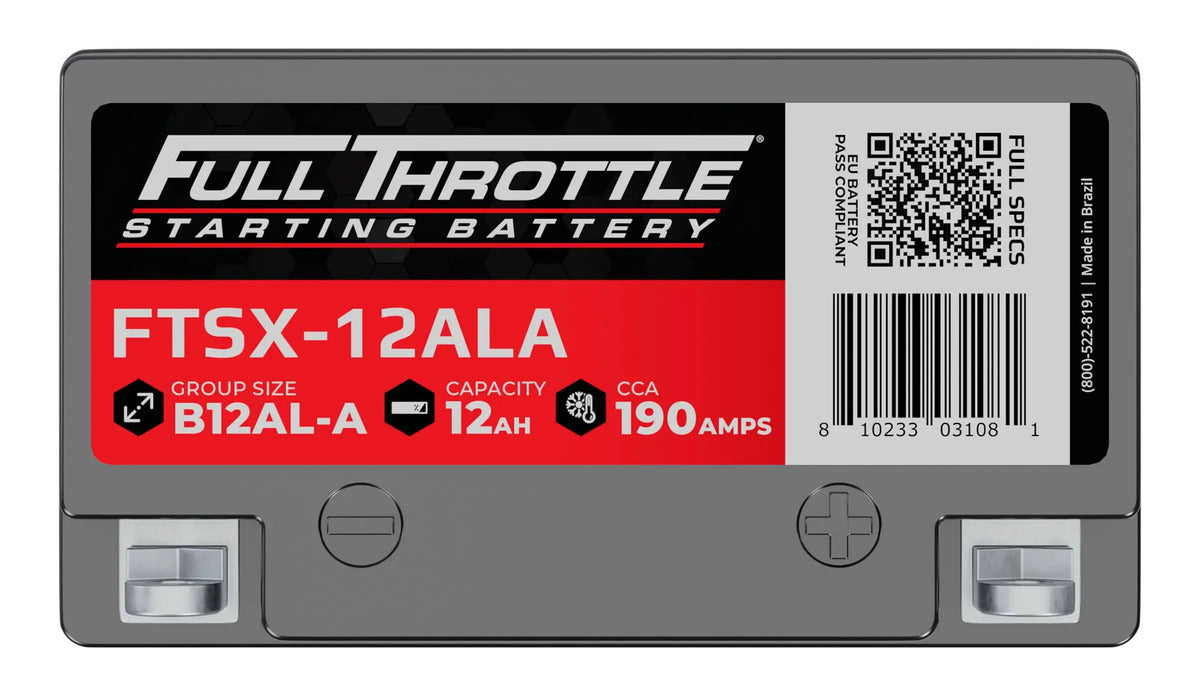 Full Throttle Starting Series High-Performance AGM Battery - FTSX-12ALA