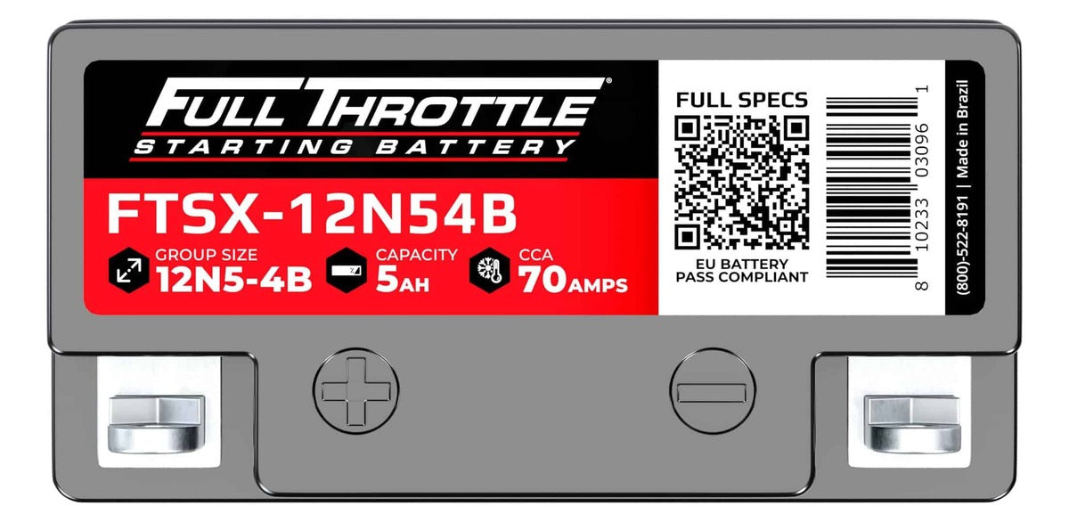 Full Throttle Starting Series High Performance AGM Battery - FTSX-12N54B