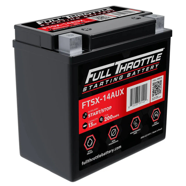 Full Throttle Starting Series High Performance AGM Battery - FTSX-14AUX