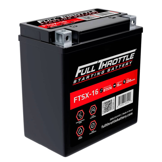 Full Throttle Starting Series High Performance AGM Battery - FTSX-16