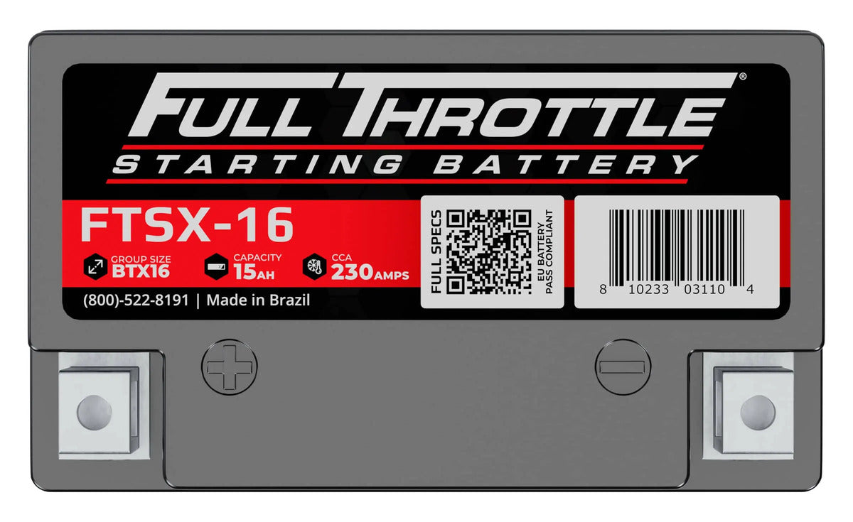 Full Throttle Starting Series High Performance AGM Battery - FTSX-16