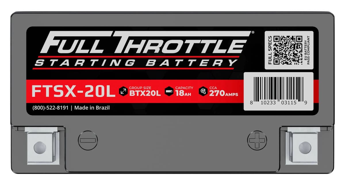 Full Throttle Starting Series High Performance AGM Battery - FTSX-20L