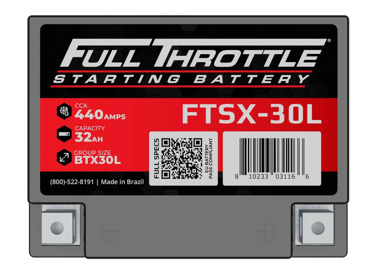 Full Throttle Starting Series High Performance AGM Battery - FTSX-30L