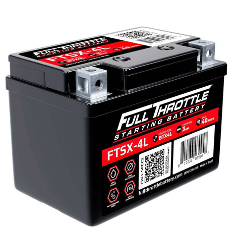 Full Throttle Starting Series High-Performance AGM Battery - FTSX-4L