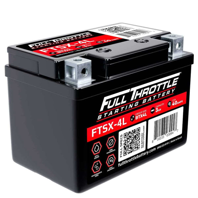 Full Throttle Starting Series High-Performance AGM Battery - FTSX-4L